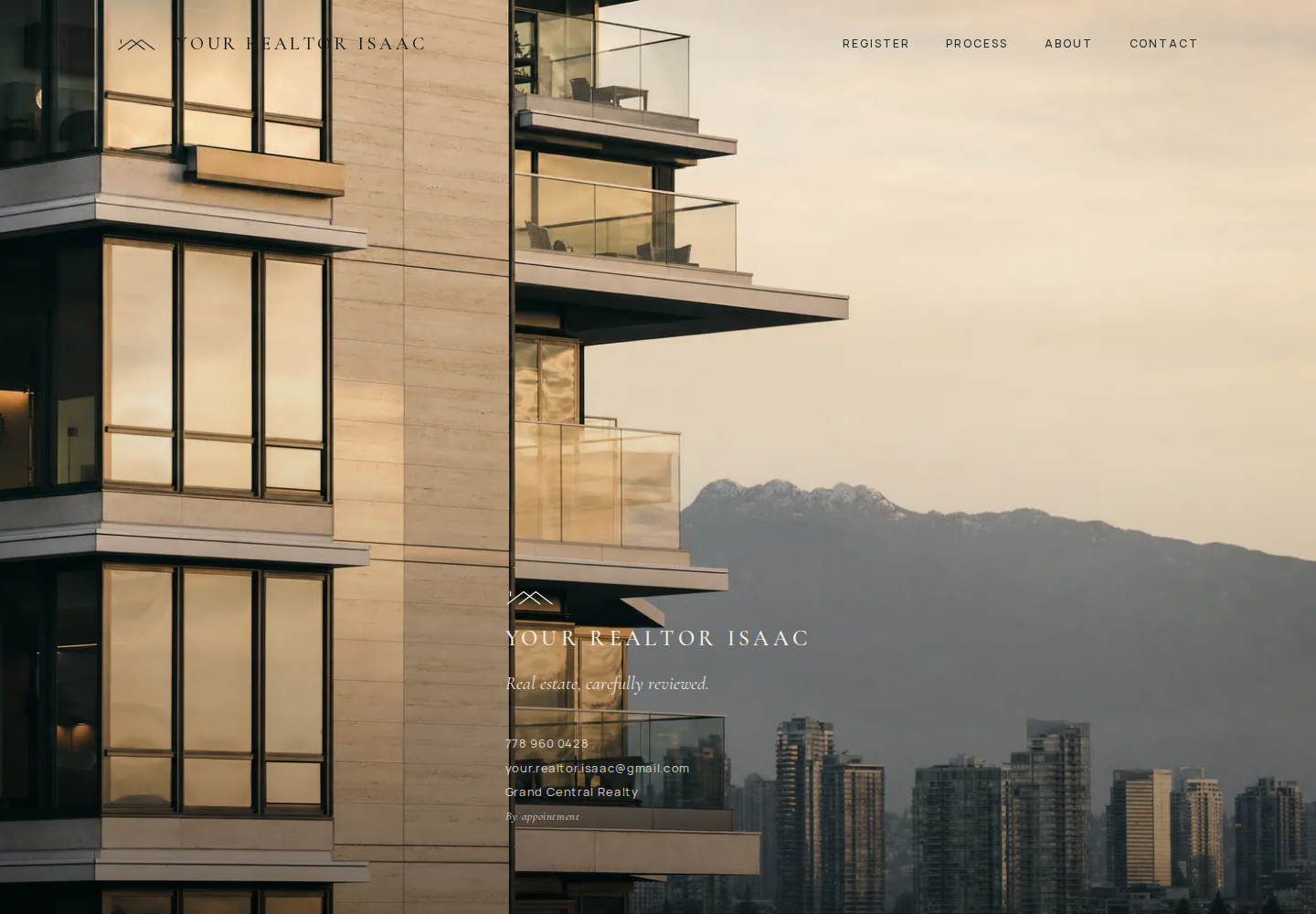 Isaac Yoo realtor website sample